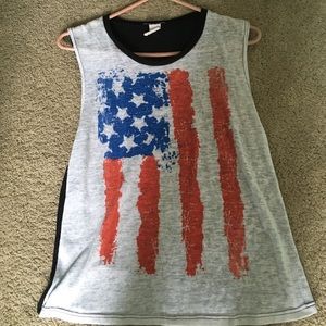 Loose fit American tank top