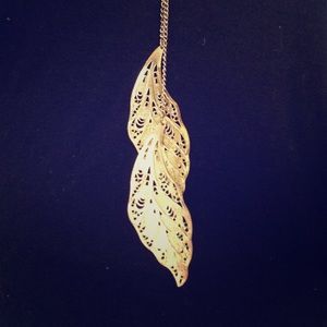 Gold Leaf Long Necklace
