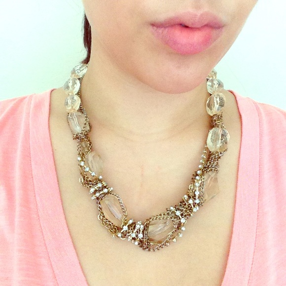 Forever 21 Gem Statement Necklace