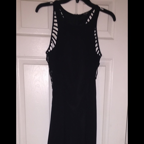 Black maxi dress