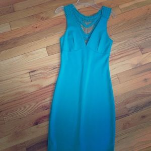 Hardly worn tight teal dress