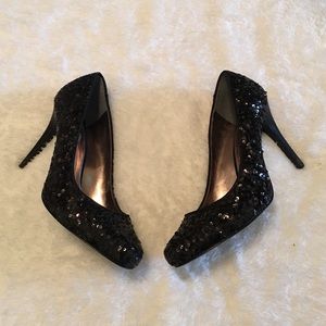 Nina Sequined Black Heels Nina Sequined Black Heels