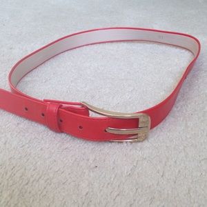 💥clearance💥 Red/Orange Belt with Gold Buckle