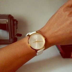 Nixon Women Kensington Watch White Patent Leather