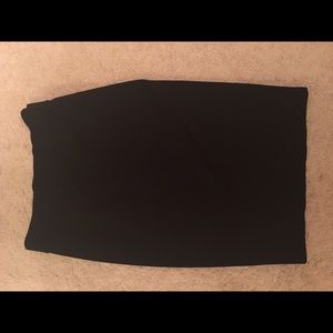 Long black pencil skirt