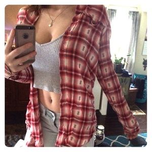 Red quality flannel