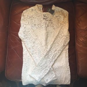Long sleeved lace Abercrombie shirt