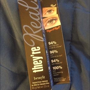 They're real blue mascara