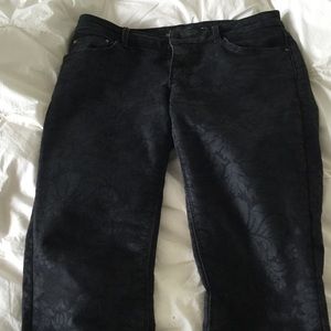 Zara printed black pants