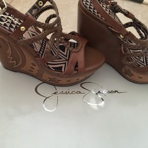 Brand new Jessica Simpson wedges size 5.5