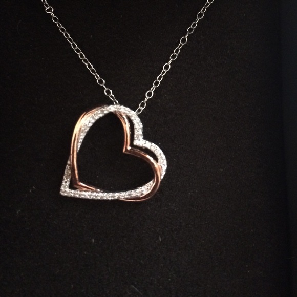 Double heart shaped necklace