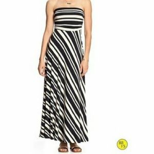 BANANA REPUBLIC STRIPED MAXI DRESS