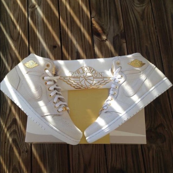 24k Gold Pinnacle White Jordan Gold Plated Jordans Air Jordan
