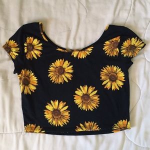 Sunflower Crop Top