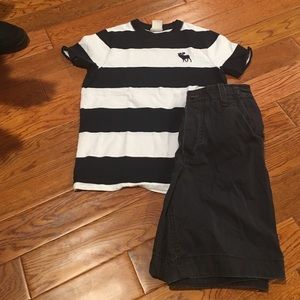 Boys Abercrombie shorts and shirt