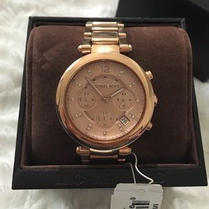 Michael Kors Women's Parker Rose Gold Watch