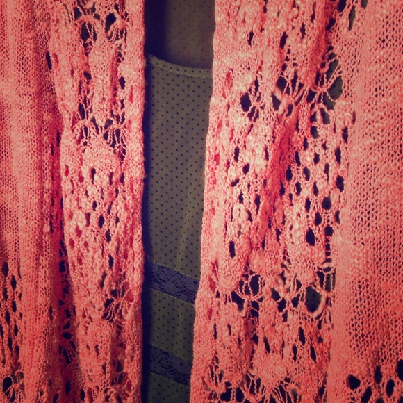 belldini Melon Crochet Cardigan