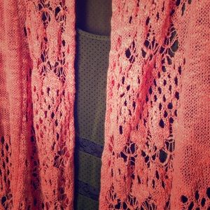 belldini Melon Crochet Cardigan