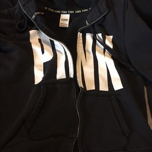 Victoria secret pink full zip hoodie