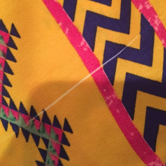 Aztec pattern high waist shorts - Picture 3 of 4