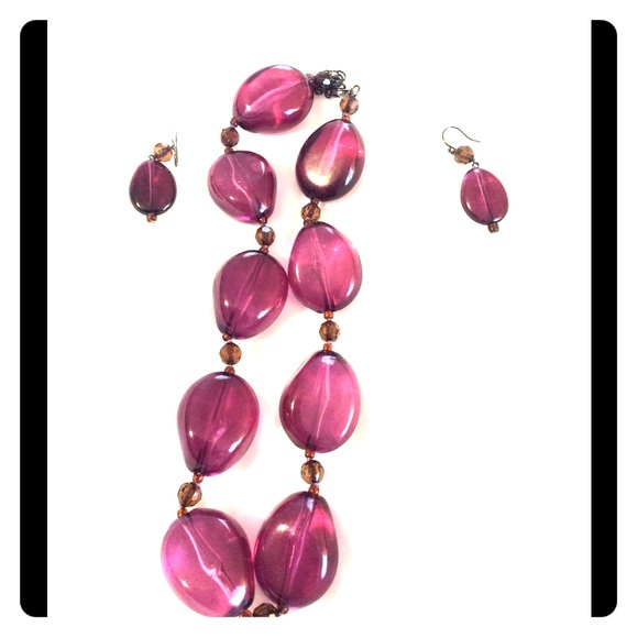 Chunky Statement Necklace and Earring set