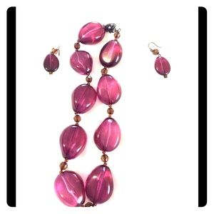 Chunky Statement Necklace and Earring set