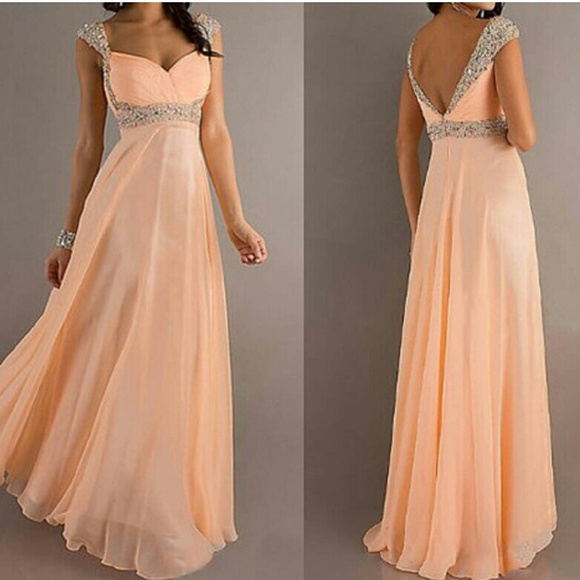 Peach Prom Dress