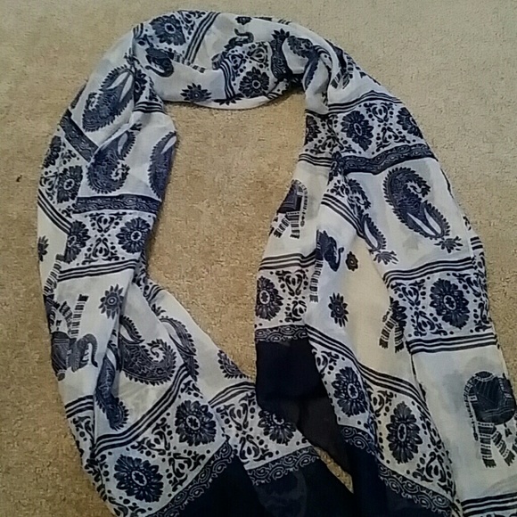 blue designed lightweight wrap
