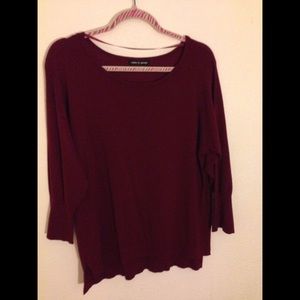 Burgundy sweatshirt