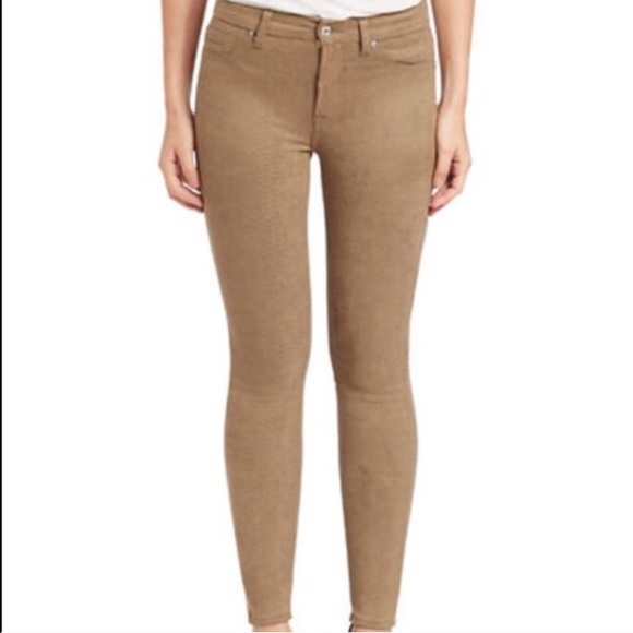 Snake print skinny jeans