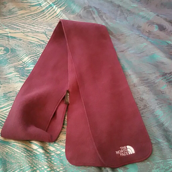 Plum North Face scarf