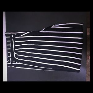 Black and white stripped dress pants