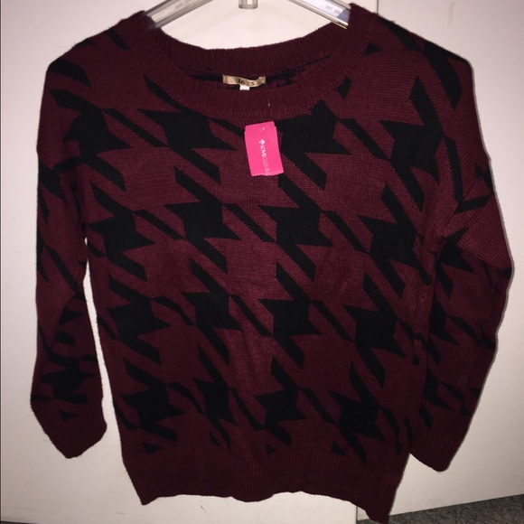 Burgundy sweater