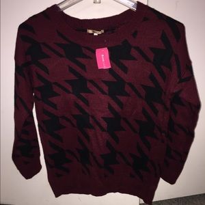 Burgundy sweater