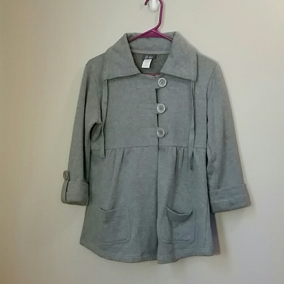 Gray Button-down jacket