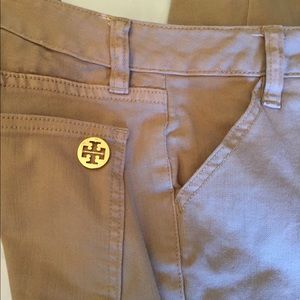 Tory Burch khaki skinny jeans
