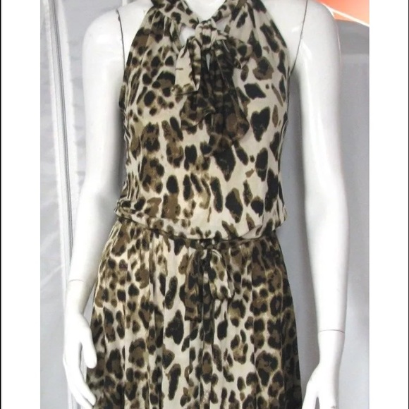 Bebe animal print sleveeless dress