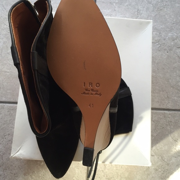 NIB IRO Merrick Wedge Suede Boots sz 41 - Picture 3 of 4
