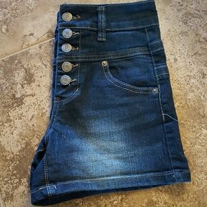 Button up High Waisted Shorts