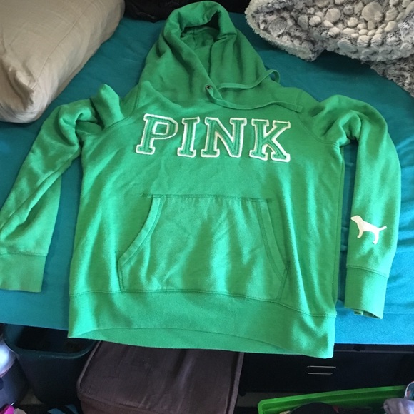 GREEN, PINK hoodie