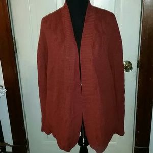 Soft rust colored cardigan