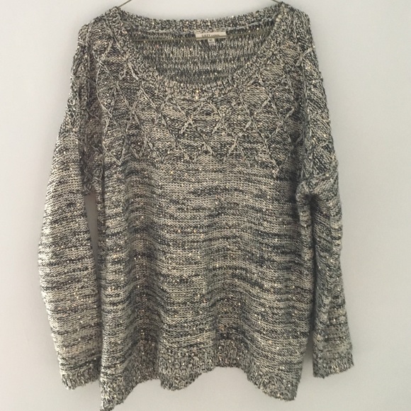sequin oversized sweater