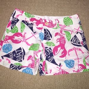 Lilly Pulitzer 3 inch inseam white shorts
