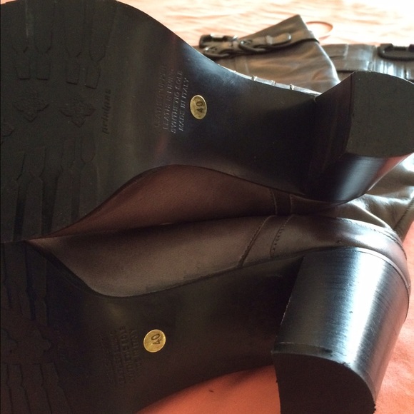 %100 ITALIAN LEATHER GRAY BOOTS made in Italy . - Picture 4 of 4