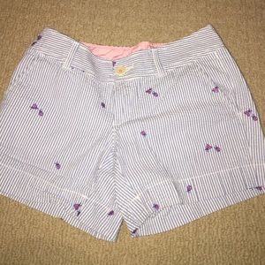Lily Pulitzer seersucker shorts with ladybugs