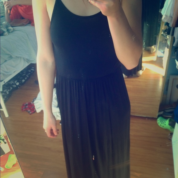 H&M black maxi dress