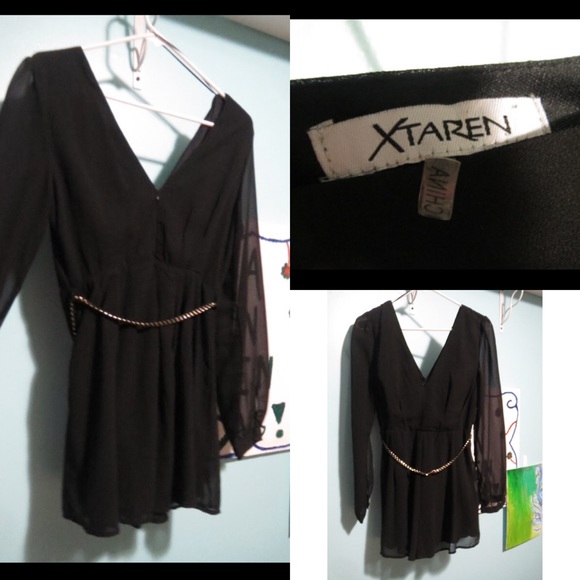 Black long sleeve elegant romper !