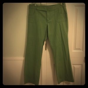 Venezia green flare leg jeans size 16