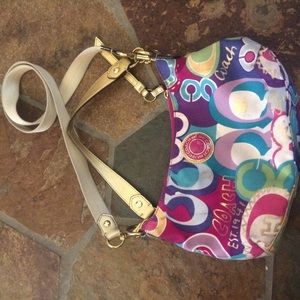 Multicolor Coach crossbody