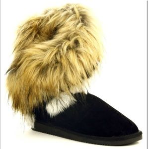 Fluffy boots